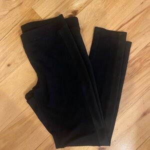 Women’s Express Black Faux Leather Side Panel Leggings medium